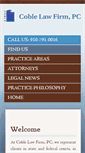 Mobile Screenshot of coblelawfirm.com