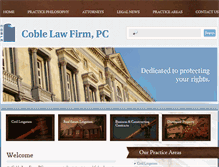 Tablet Screenshot of coblelawfirm.com